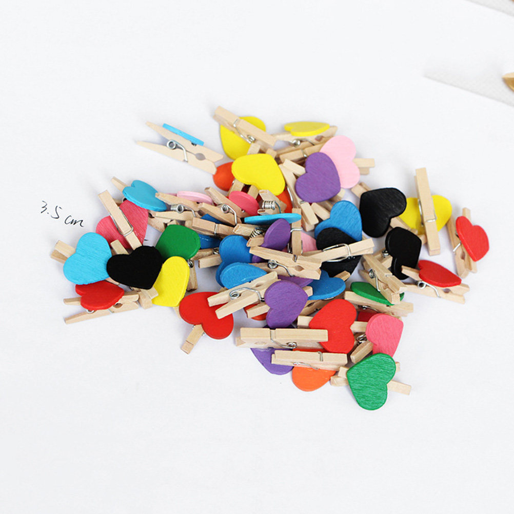 Embellish Craft - 50 Pezzi Mini Mollette in Legno