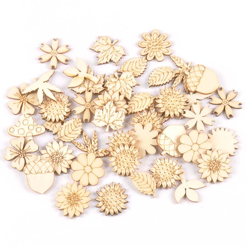 30 pz 25-30mm legno accessori  - Embellishments For Scrapbooking recensione e prezzo