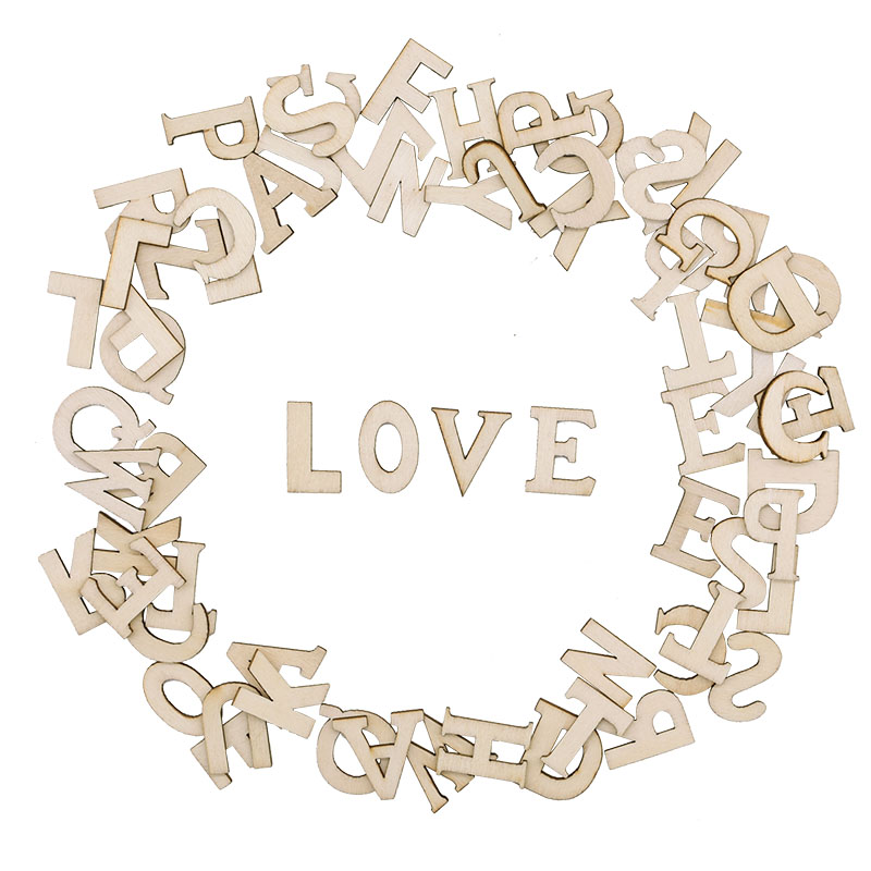 100 pz lettere alfabeto in leg - Embellishments For Scrapbooking recensione e prezzo