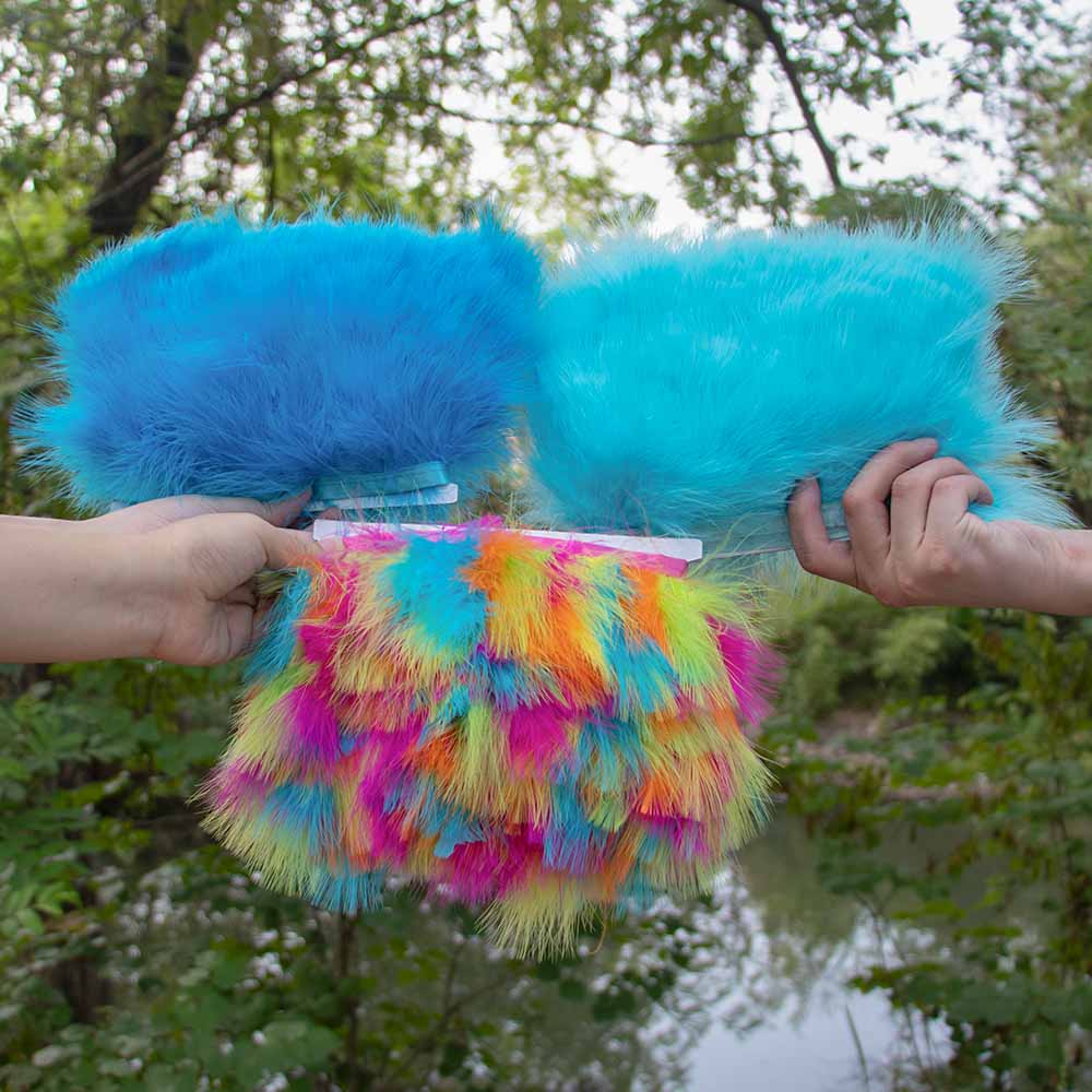 1 metro/lotto di piume di mara - Feather Trim Marabou recensione e prezzo
